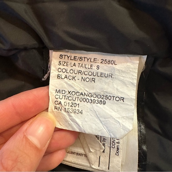 Canada Goose Rossclair Parka Heritage Women’s Sz Small Black Coat Fur Hood Trim - Picture 9 of 16